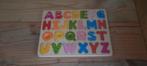 Mooie houten puzzel van het alfabet, Overige typen, Ophalen of Verzenden, Zo goed als nieuw
