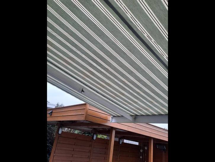 Zonnetent, Jardin & Terrasse, Protection solaire, Utilisé, À bras articulé, 300 cm ou plus, 450 cm ou plus, Électrique, Enlèvement