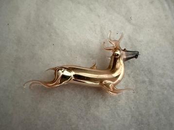 Lauscha hertje, oude kerstbal, vintage kerstversiering beschikbaar voor biedingen