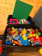 2 boxen Duplo blokken + speel plaat, Ophalen, Gebruikt, Overige merken