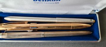 3 Pelikan Waterman Parker balpennen zilver & verguld beschikbaar voor biedingen