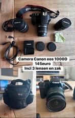 Camera canon eos 1000D, Audio, Tv en Foto, Fotocamera's Digitaal, Ophalen of Verzenden, Zo goed als nieuw, Canon