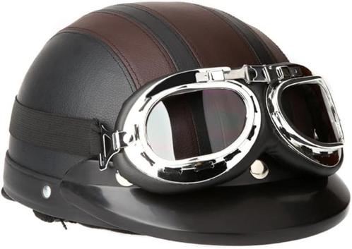 Motorhelm vintage chopper motorhelm  GRATIS VERZENDING, Motoren, Kleding | Motorhelmen, Heren, Overige typen, Overige merken, Nieuw met kaartje