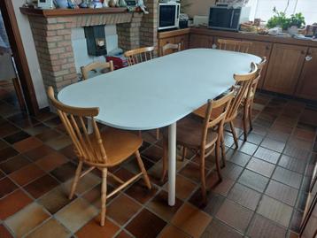 Grande table Ikea 2M40, 100 à 150 cm, Utilisé, 50 à 75 cm, 200 cm ou plus