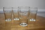 Vintage Coca-Cola glazen - set van 4, Verzamelen, Glas en Drinkglazen, Ophalen, Zo goed als nieuw, Frisdrankglas