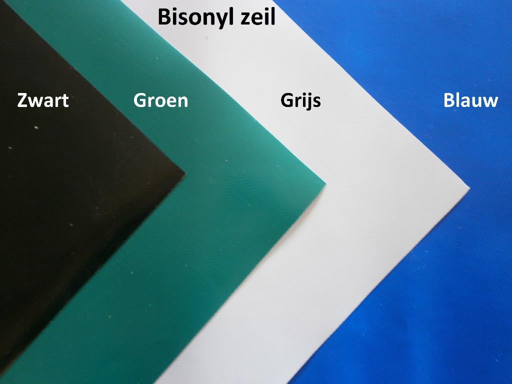 zwart afdekzeil compleet met band en ringen, Bricolage & Construction, Bâches & Films, Neuf, Voile, Enlèvement ou Envoi