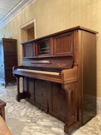 ANTIEKE PIANOLA uit 1903 + STOEL & 100 ZELDZAME PIANOROLLEN!, Brun, Piano, Enlèvement, Utilisé