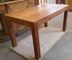 Table de salle à manger en teck massif, Teck, 100 à 150 cm, Cinq personnes ou plus, Comme neuf
