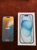 Apple Iphone 15 blue 128gb + screenprotector + case, Telecommunicatie, Mobiele telefoons | Apple iPhone, Ophalen of Verzenden