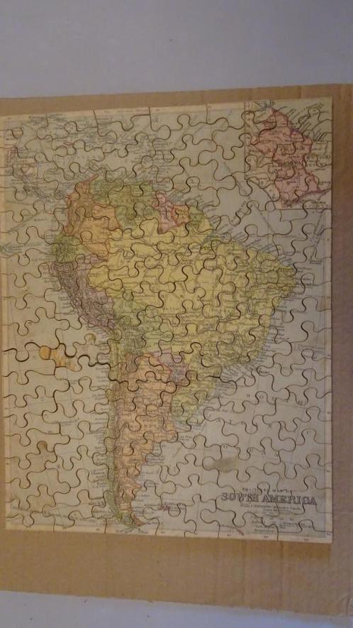 Puzzle en bois - South America - Vintage, Antiquités & Art, Antiquités | Céramique & Poterie, Enlèvement ou Envoi