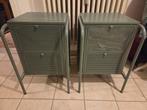 2 Ikea Nikkeby stalen kastjes, Huis en Inrichting, Kasten | Ladekasten, 1 of 2 laden, Ophalen, Gebruikt, Metaal