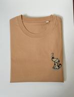 t-shirt 'Waldo' in wit, camel of donkergroen, XXS tot XXL, Kleding | Heren, Verzenden, Nieuw, Wit