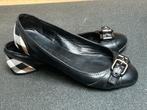 Burberry ballerines noires et tartan 38,5