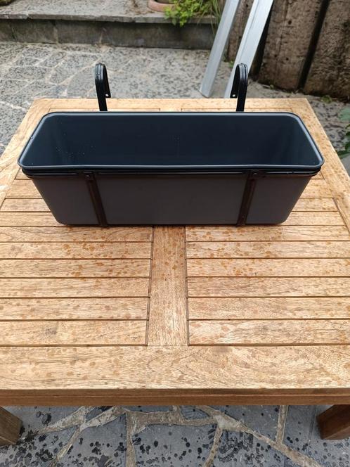 Set van 6 nieuwe antracietgrijze plantenbakken van Ikea, Tuin en Terras, Bloembakken en Plantenbakken, Nieuw, Ophalen