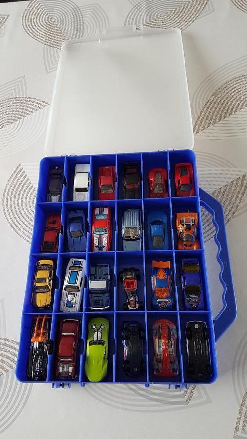 48 Hot Wheels auto's in koffer, Kinderen en Baby's, Speelgoed |Speelgoedvoertuigen, Gebruikt, Ophalen of Verzenden