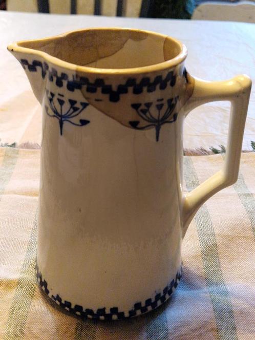 Pichet Creil et Monterau Labrador Damier, Antiek en Kunst, Antiek | Servies los, Ophalen of Verzenden