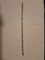 Zwarte en witte zirkonia zilveren armband, Handtassen en Accessoires, Armbanden, Ophalen of Verzenden, Gebruikt, Zilver, Zilver