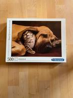 Puzzel hond en kat, Hobby en Vrije tijd, Ophalen, 500 t/m 1500 stukjes, Zo goed als nieuw, Legpuzzel