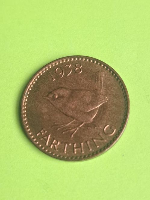1938 Engeland farthing of 1/4 penny George VI, Postzegels en Munten, Munten | Europa | Niet-Euromunten, Losse munt, Overige landen