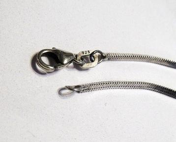 Sterling Zilveren 925 hals slangenketting collier 2 mm. beschikbaar voor biedingen