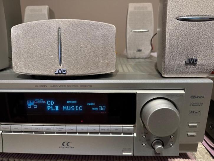 JVC Receiver Video Control 5+1 Sub-woofer RX-8032.V, Audio, Tv en Foto, Versterkers en Ontvangers, Gebruikt, 5.1, 60 tot 120 watt