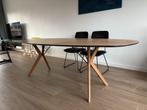 tafel in notelaar 240cm, Huis en Inrichting, Tafels | Eettafels, Ophalen, Gebruikt, 200 cm of meer, 50 tot 100 cm