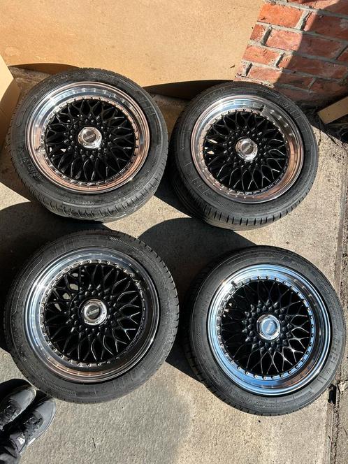 Lenso BSX 5x114.3 & 5x100 17" velgen + nieuwe zomerbanden, Auto-onderdelen, Banden en Velgen, Banden en Velgen, Zomerbanden, 17 inch