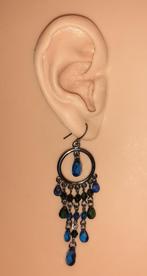 oorbellen hangers chandelier blauw en groen, Bijoux, Sacs & Beauté, Boucles d'oreilles, Bleu, Autres matériaux, Pendantes, Envoi