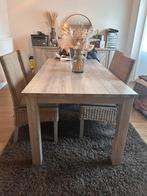 Eettafel 6-8personen, Landelijk, Zo goed als nieuw, 6 tot 8 stoelen, Ophalen