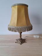 Vintage Lamp / tafellamp met koperen voet, Ophalen
