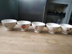 5 Boch kommen met bloemenmotief, Antiek en Kunst, Ophalen of Verzenden