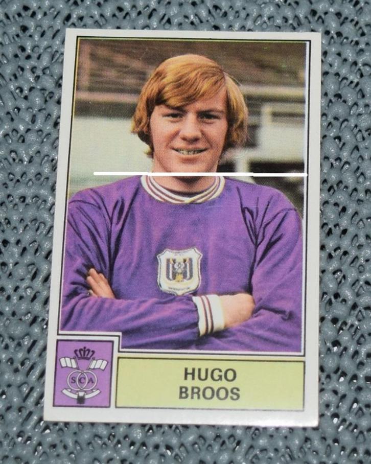 Panini Football 1972/73 RSC Anderlecht / H. Broos, Verzamelen, Sportartikelen en Voetbal, Zo goed als nieuw, Poster, Plaatje of Sticker