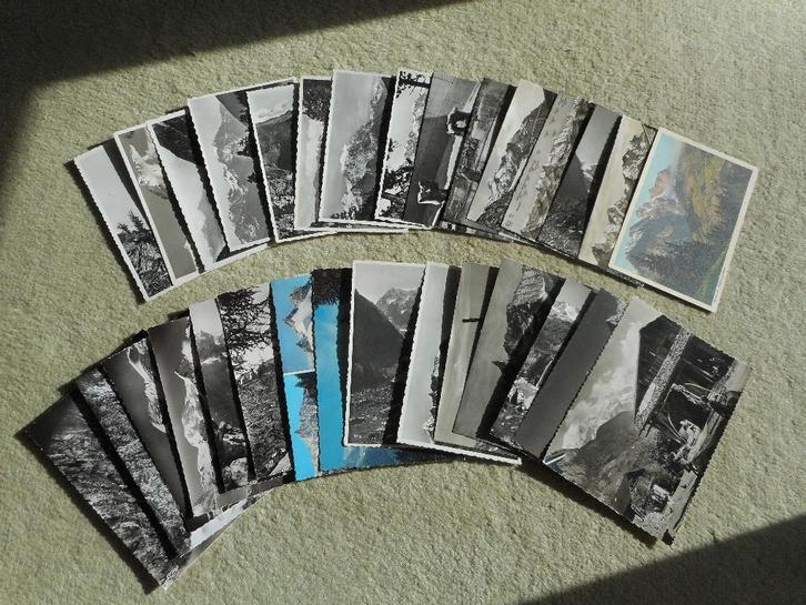 Oude ansichtkaarten — Zwitserland en Alpen (set van 30), Antiek en Kunst, Curiosa en Brocante, Ophalen of Verzenden
