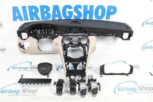 Airbag set - dashboard leer beige mercedes c klasse w205, Auto-onderdelen, Dashboard en Schakelaars