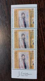België: James Ensor - obp 2822 + 2822A, Timbres & Monnaies, Gomme originale, Art, Neuf, Sans timbre
