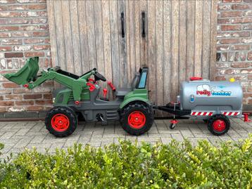 tractor Fendt met frontlader versnellingen rem en watervat, Enlèvement ou Envoi, Utilisé, Véhicule à pédales