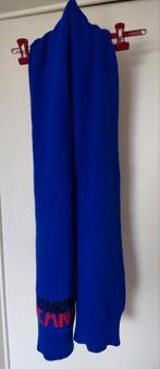 Designer blauwe écharpe sjaal bikkembergs jeans / wol  laine, Kleding | Dames, Ophalen of Verzenden, Zo goed als nieuw, Sjaal