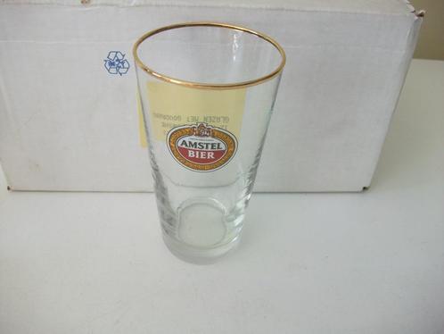 12 Vintage Amstel bierglazen, Verzamelen, Glas en Drinkglazen, Zo goed als nieuw, Bierglas, Ophalen of Verzenden
