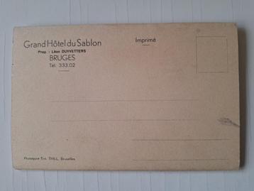 Oude postkaarten GR Hotel Sablon Brugge