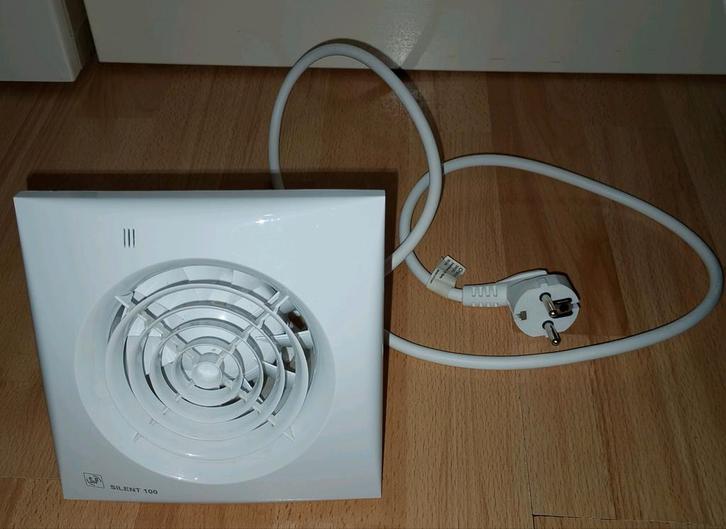 Witte S&P Silent 100 ventilator met vochtigheidssensor, Doe-het-zelf en Bouw, Ventilatie en Afzuiging, Ventilator, Ophalen