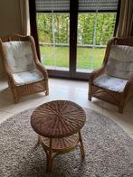 Driedelige rieten set, Huis en Inrichting, Ophalen, Gebruikt, Riet of Rotan