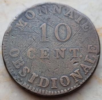 10 Cent 1814 (Beleg van Antwerpen) Lodewijk XVIII  beschikbaar voor biedingen