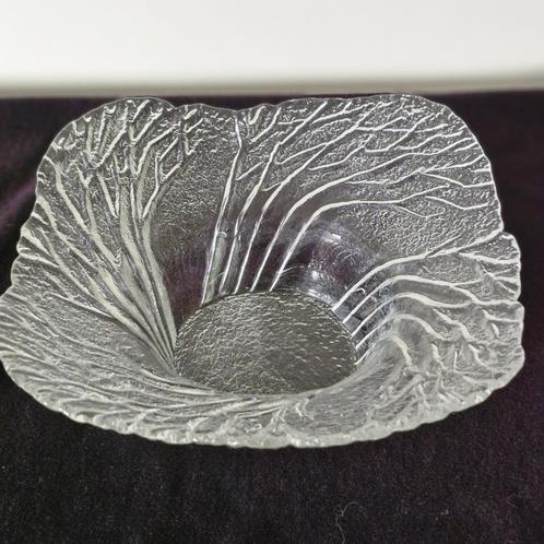 Lasisepät Mantsala gestructureerde glazen kom/schaal "Forest, Antiek en Kunst, Antiek | Glaswerk en Kristal, Ophalen of Verzenden