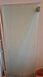 Porte en verre fumé + poignées et charnières chromées 83201, Bricolage & Construction, Enlèvement