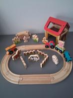 Speelset boerderij dieren hout, Kinderen en Baby's, Ophalen of Verzenden, Zo goed als nieuw
