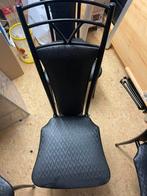 4 keukenstoelen, Huis en Inrichting, Stoelen, Ophalen, Zwart, Zo goed als nieuw, Vier