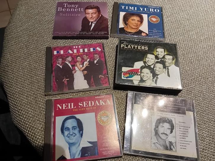 Originele muziek jaren 50, 60, 70, 80, 90:    6 cd’s, de gro, Cd's en Dvd's, Cd's | Pop, Gebruikt, 1960 tot 1980, Ophalen of Verzenden