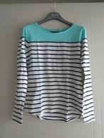 Groggy : nieuw strepen longsleeve t-shirt lange mouwen , M, Maat 38/40 (M), Groggy by JBC, Blauw, Nieuw