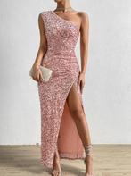 Elegante mooie prachtige sexy lange roze jurk met pailletten, ANDERE, Verzenden, Roze