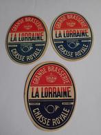 bieretiketten La lorraine Chasse Royale, Ophalen of Verzenden, Zo goed als nieuw, Overige typen, Overige merken